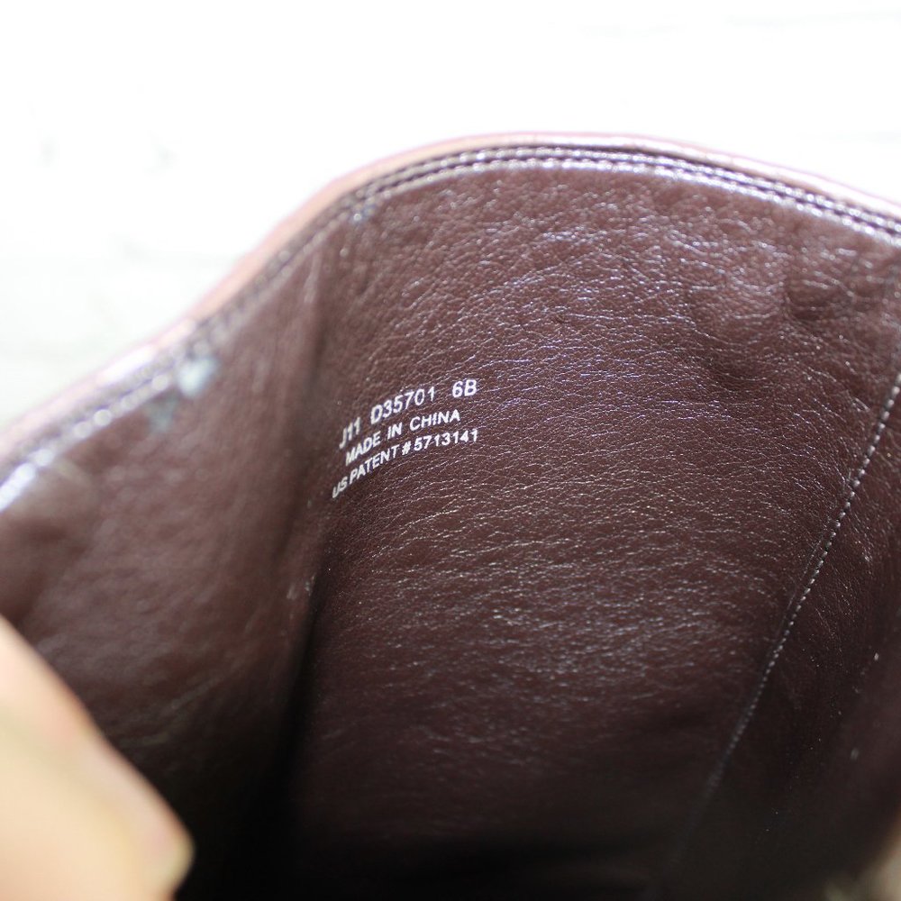 Cole Haan Air Petra Brown Leather Buckle Belt Side Zip Tall Riding Boots 6 B - Picture 6 of 9